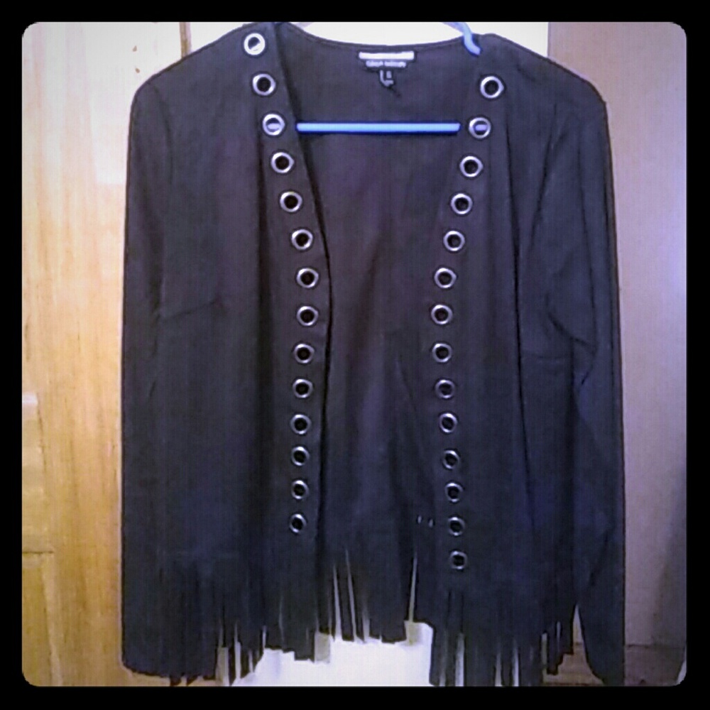 Black suede feel jacket